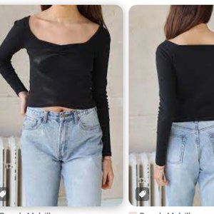 brandy Melville mabel black long sleeve HARD TO FIND